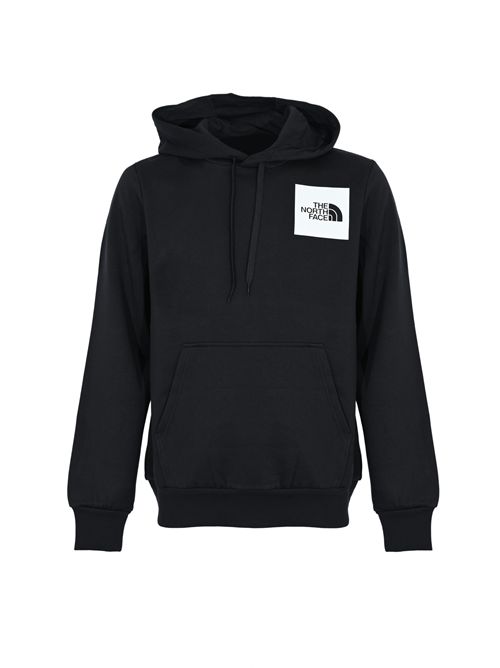 Felpa Fine con cappuccio in cotone nero The North Face | NF0A89EUJK31